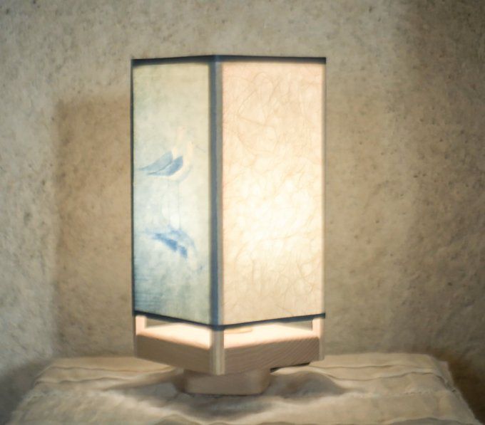 Lampe échasse blanche