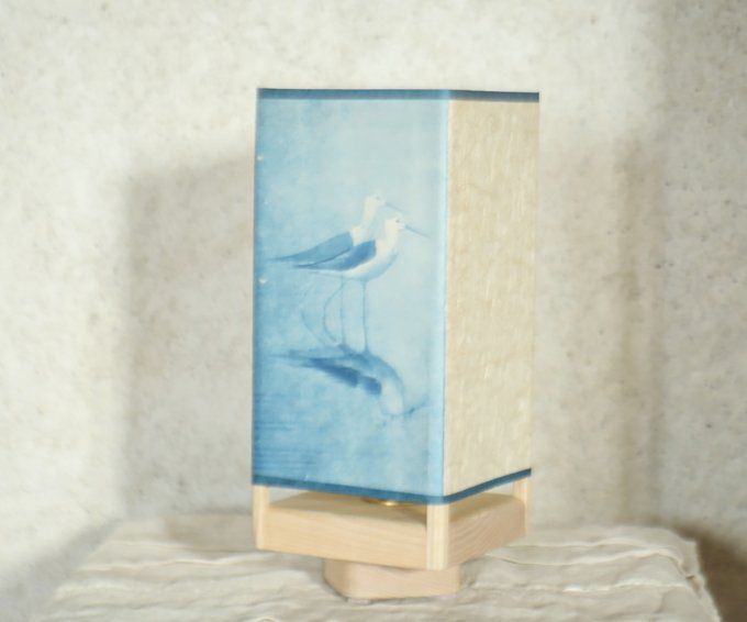 Lampe échasse blanche